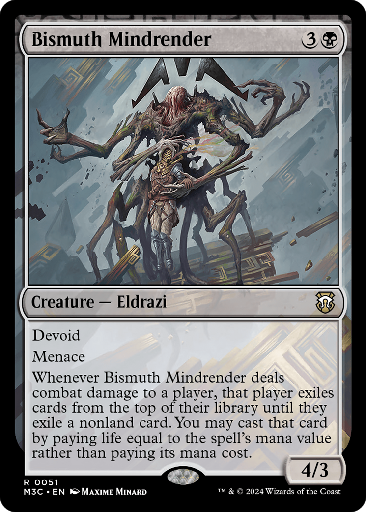 Bismuth Mindrender (Ripple Foil) [Modern Horizons 3 Commander] | Good Games Modbury