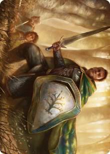 Boromir Warden of the Tower Art Card 1 (Art Series: Universes Beyond: The Lord of the Rings: Tales of Middle-earth)  | Good Games Modbury