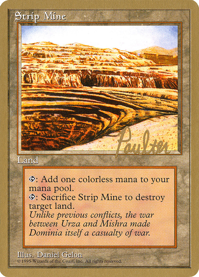 Strip Mine 1996 Preston Poulter 4ED pp363/308 (World Championship Decks)  | Good Games Modbury