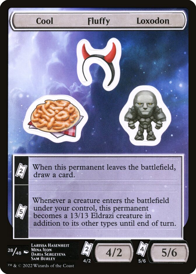 Cool Fluffy Loxodon 28 (Unfinity)  - Foil | Good Games Modbury