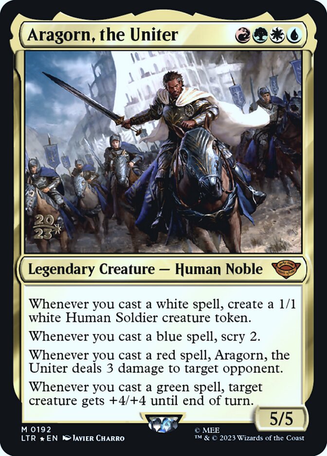 Aragorn, the Uniter 192s/86 (Prerelease Cards)  - PreRelease Foil | Good Games Modbury