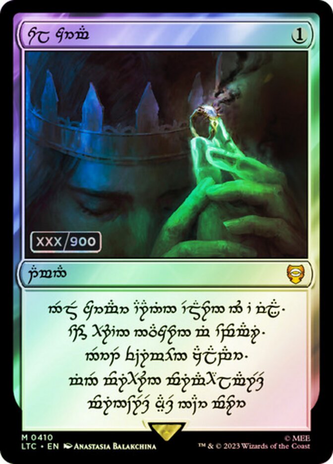 Sol Ring Human 0410 Serial Numbered 410 (Commander: The Lord of the Rings: Tales of Middle-earth)  - Double Rainbow Foil | Good Games Modbury