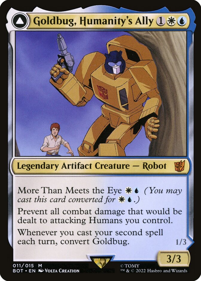 Goldbug, Humanity's Ally // Goldbug, Scrappy Scout 11 (Universes Beyond: Transformers)  | Good Games Modbury