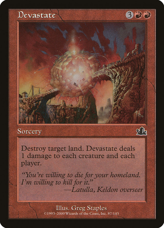 Devastate 87/143 (Prophecy)  - Foil | Good Games Modbury