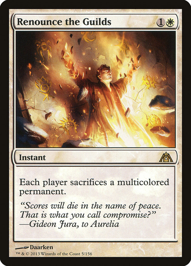 Renounce the Guilds 5/156 (Dragon's Maze)  | Good Games Modbury