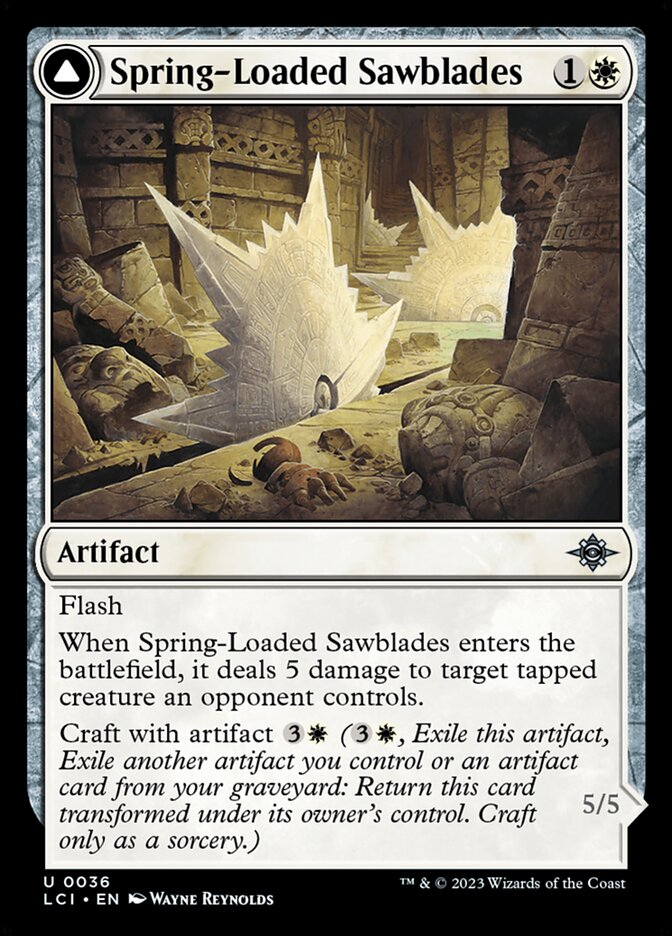 Spring-Loaded Sawblades // Bladewheel Chariot 36/291 (The Lost Caverns of Ixalan)  - Foil | Good Games Modbury