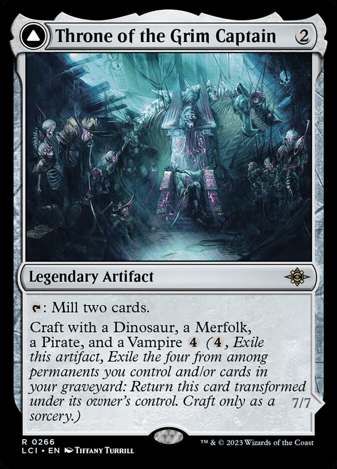 Throne of the Grim Captain // The Grim Captain 266/291 (The Lost Caverns of Ixalan)  - Foil | Good Games Modbury