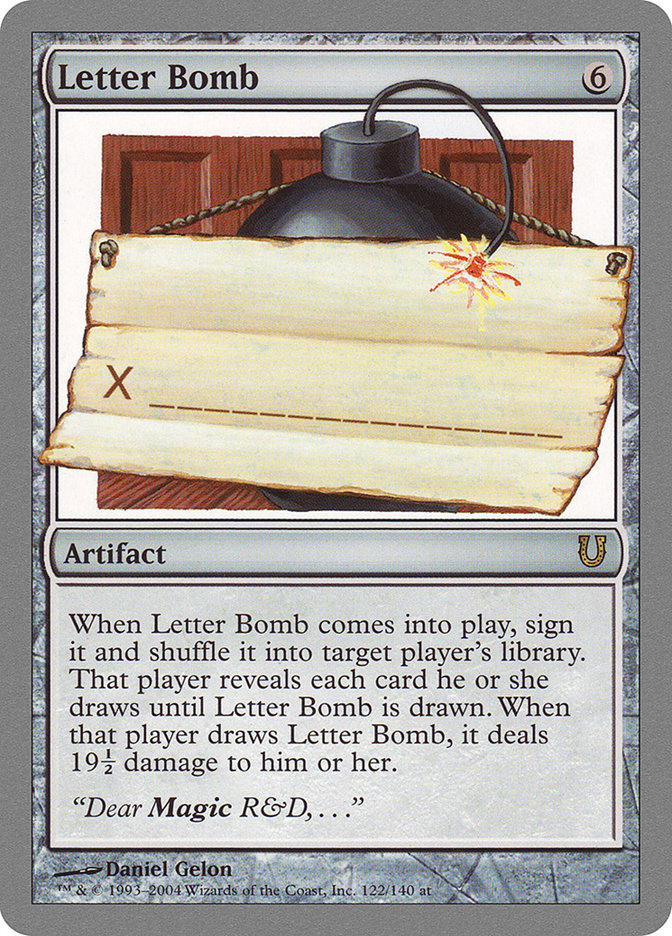 Letter Bomb 122/140 (Unhinged)  | Good Games Modbury