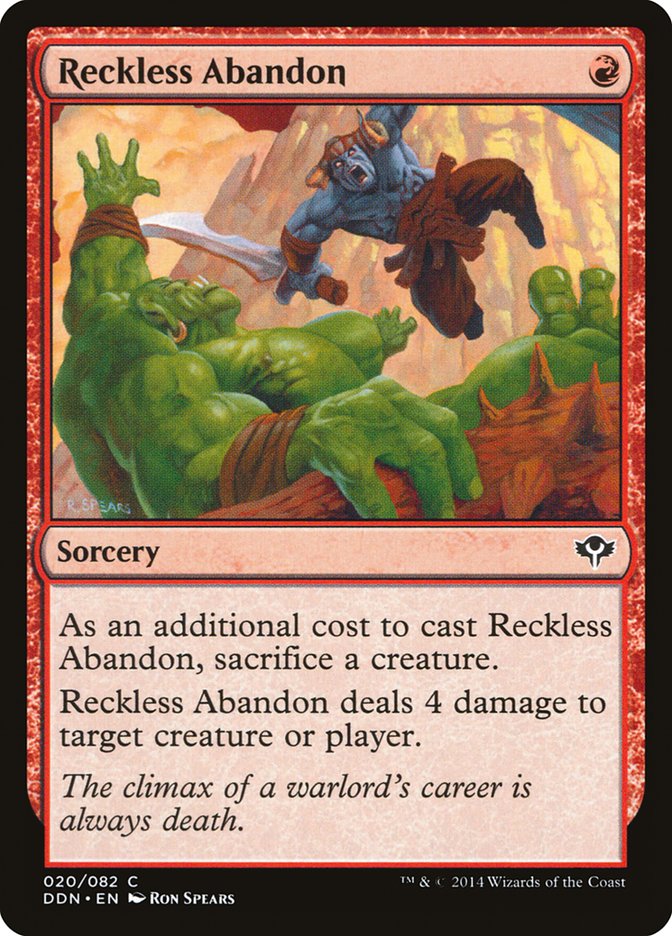 Reckless Abandon 20/82 (Duel Decks: Speed vs. Cunning)  | Good Games Modbury