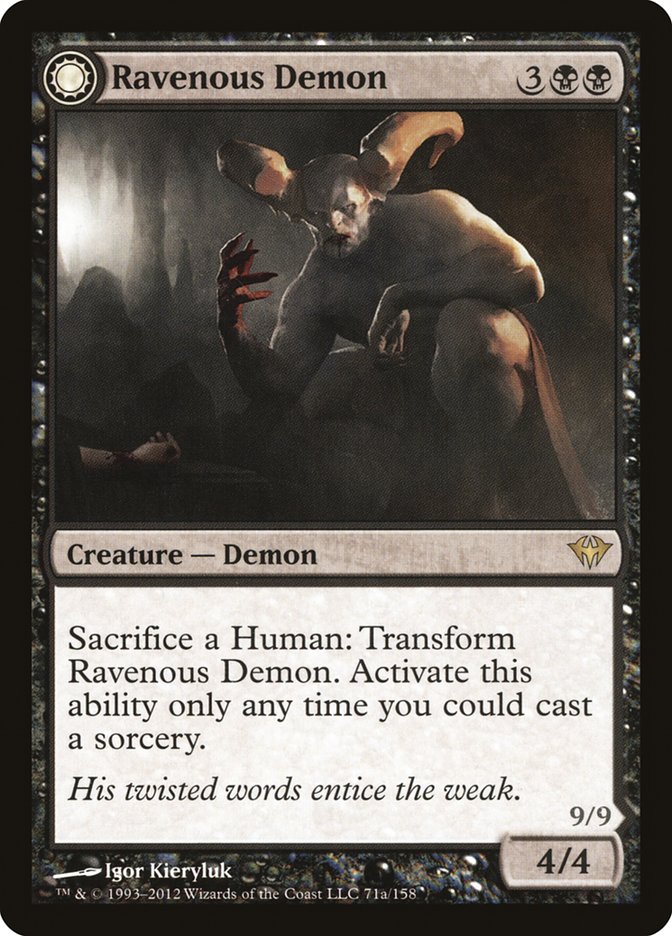Ravenous Demon // Archdemon of Greed 71/158 (Dark Ascension)  | Good Games Modbury