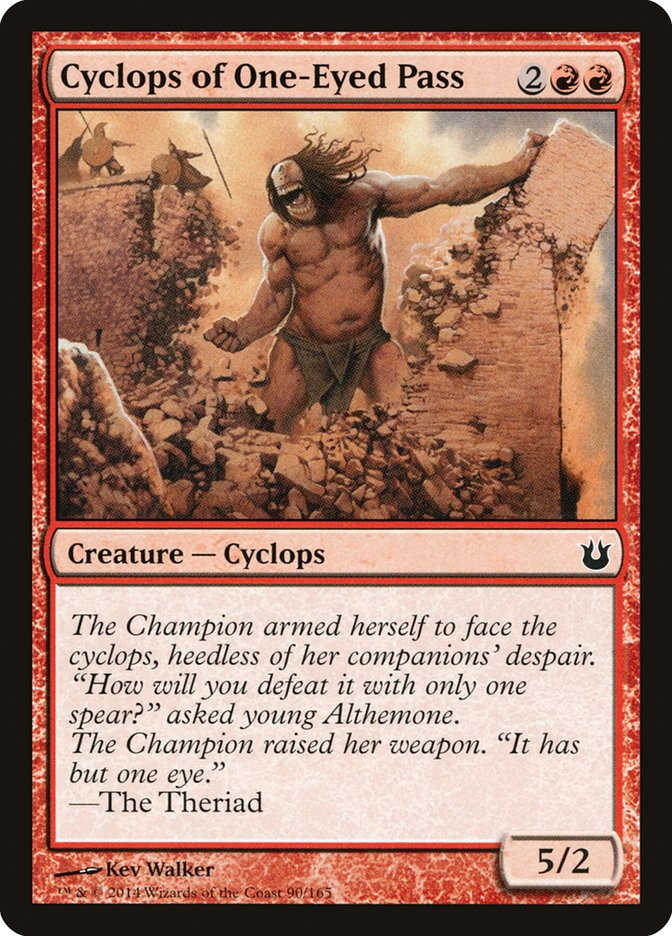 Cyclops of One-Eyed Pass 90/165 (Born of the Gods)  - Foil | Good Games Modbury