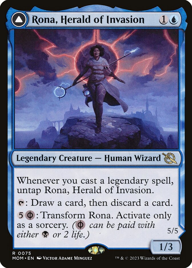 Rona, Herald of Invasion // Rona, Tolarian Obliterator 75 (March of the Machine)  | Good Games Modbury