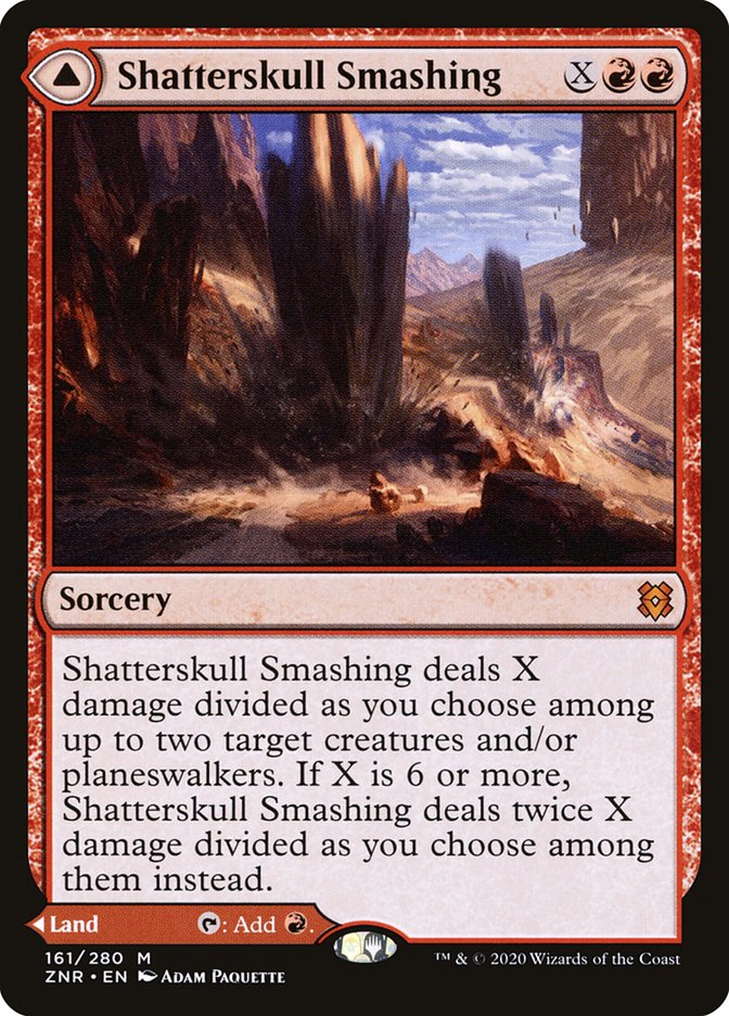 Shatterskull Smashing // Shatterskull, the Hammer Pass 161/280 (Zendikar Rising)  | Good Games Modbury