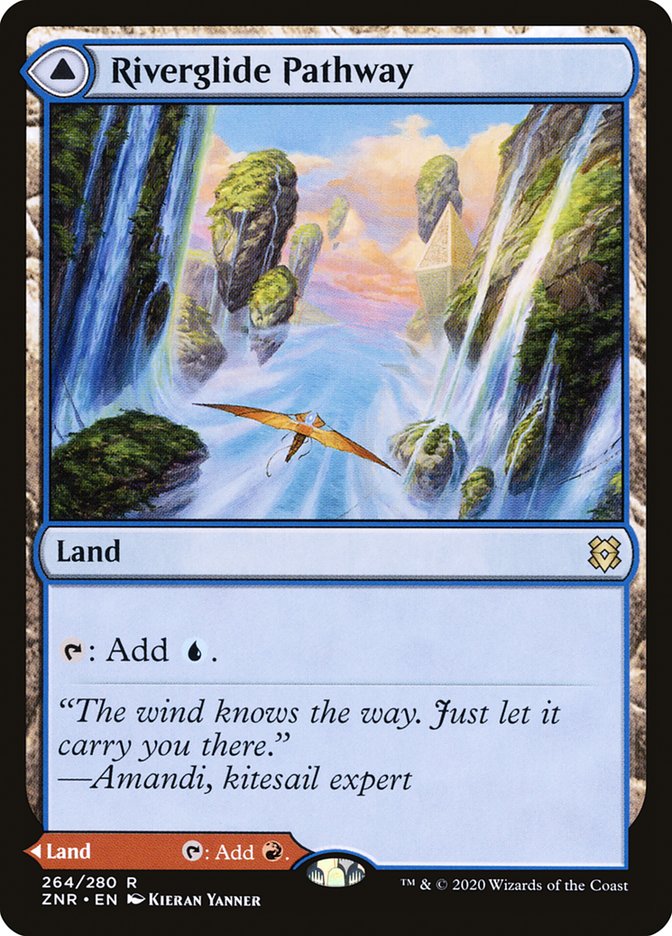 Riverglide Pathway // Lavaglide Pathway 264 (Zendikar Rising)  | Good Games Modbury