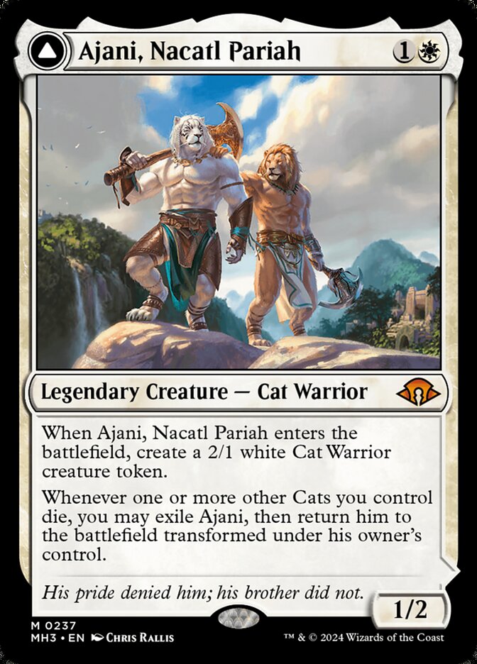 Ajani, Nacatl Pariah // Ajani, Nacatl Avenger 237 (Modern Horizons 3)  | Good Games Modbury