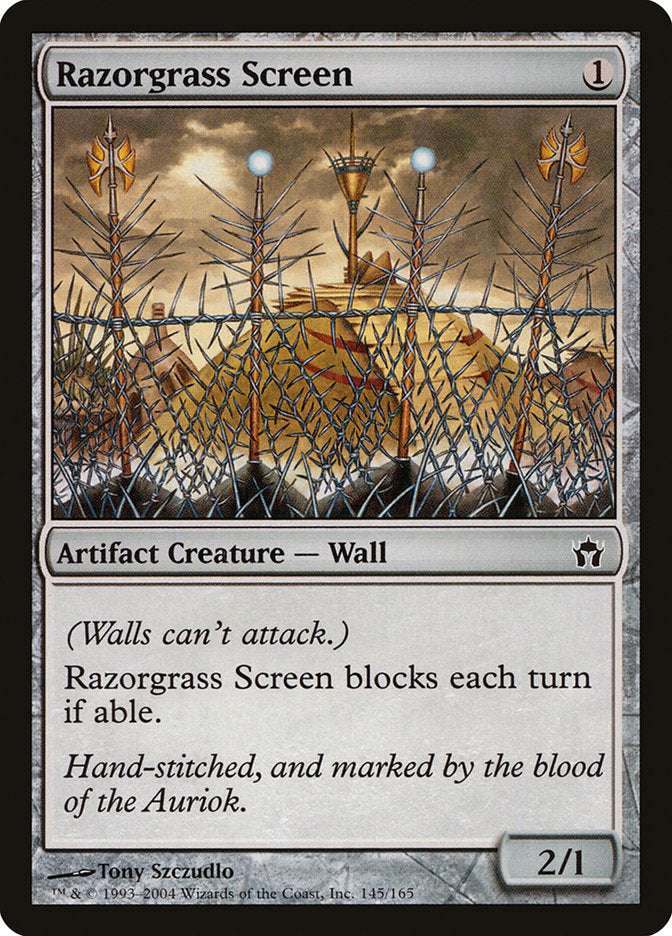 Razorgrass Screen 145/165 (Fifth Dawn)  - Foil | Good Games Modbury