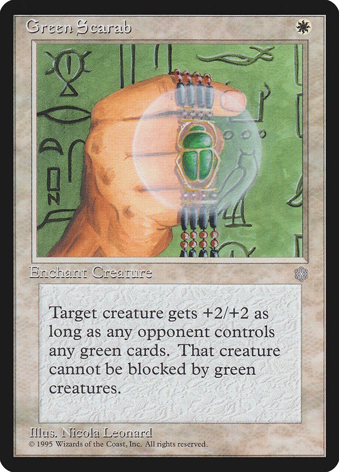 Green Scarab 28/383 (Ice Age)  | Good Games Modbury