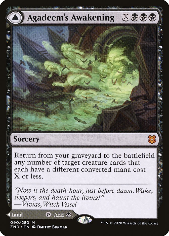 Agadeem's Awakening // Agadeem, the Undercrypt 90 (Zendikar Rising)  | Good Games Modbury
