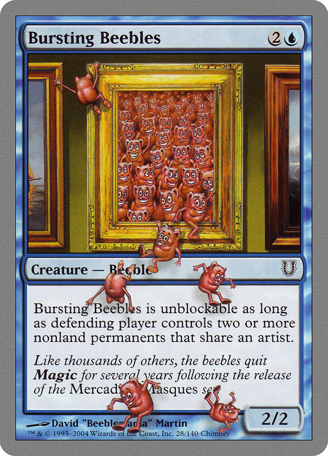 Bursting Beebles 28/140 (Unhinged)  - Foil | Good Games Modbury