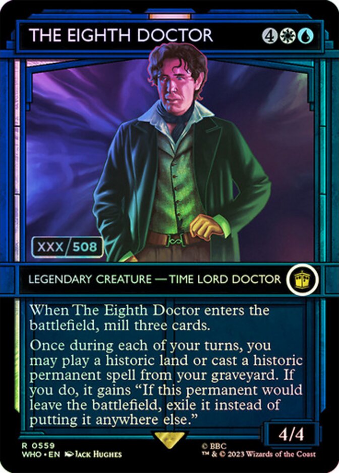The Eighth Doctor Serialized 559z/331 (Universes Beyond: Doctor Who)  - Double Rainbow Foil | Good Games Modbury