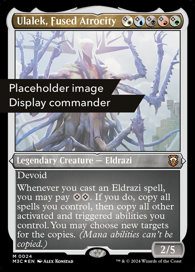 Ulalek Fused Atrocity Display Commander Ripple Foil Thick Stock 151 (Commander: Modern Horizons 3)  - Foil | Good Games Modbury