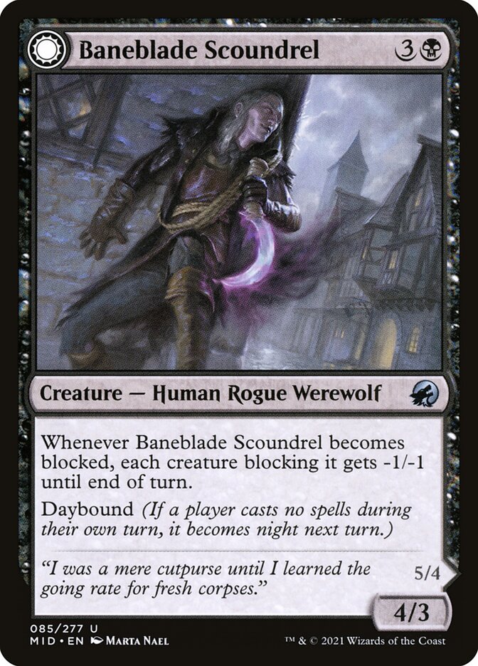 Baneblade Scoundrel 85 (Innistrad: Midnight Hunt)  | Good Games Modbury
