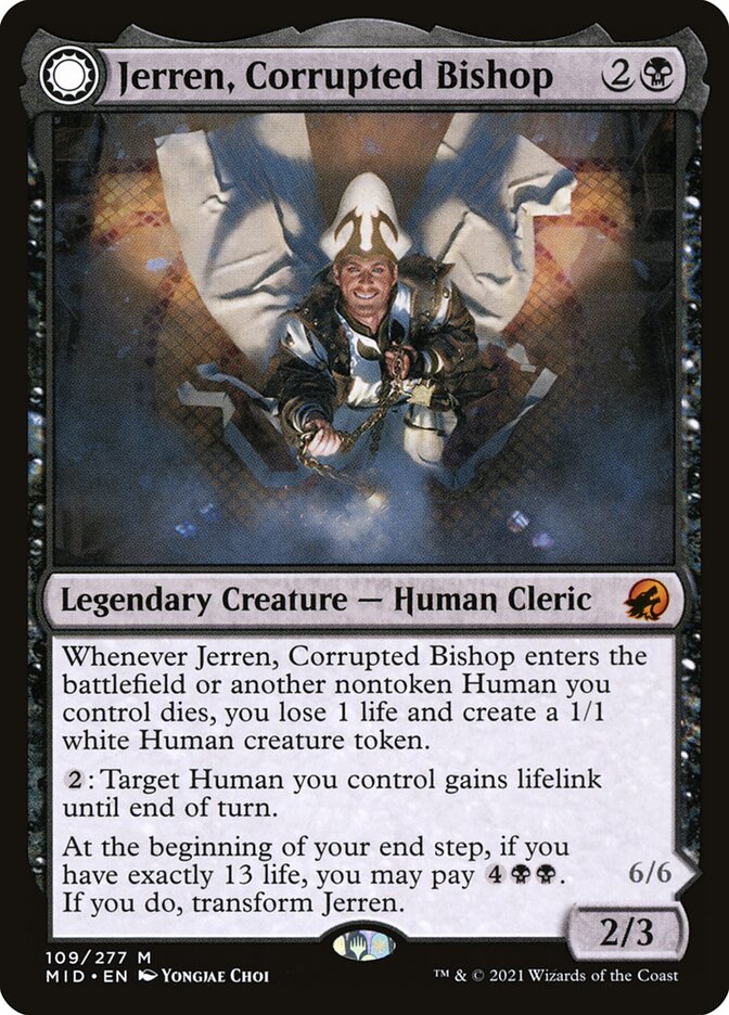 Jerren, Corrupted Bishop // Ormendahl, the Corrupter 109/277 (Innistrad: Midnight Hunt)  | Good Games Modbury