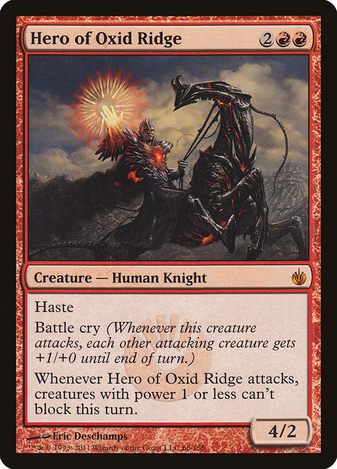 Hero of Oxid Ridge 66/155 (Mirrodin Besieged)  | Good Games Modbury