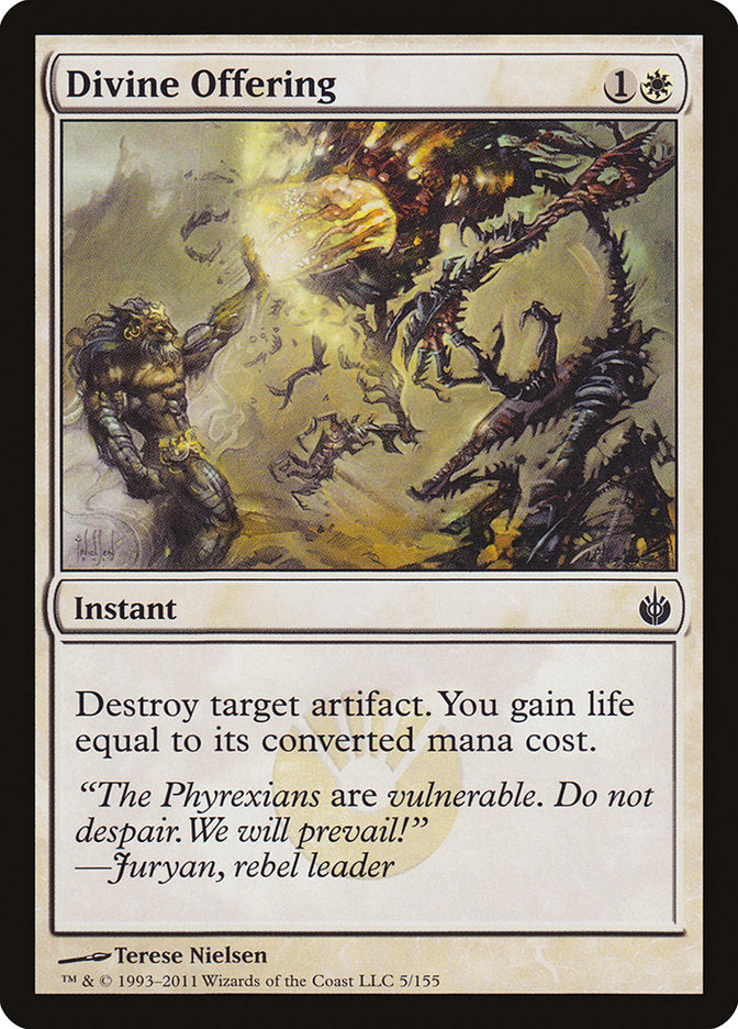 Divine Offering 5/155 (Mirrodin Besieged)  - Foil | Good Games Modbury