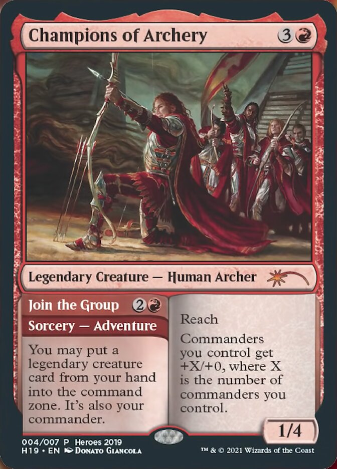 Champions of Archery // Join the Group 4/9 (Unique and Miscellaneous Promos)  | Good Games Modbury