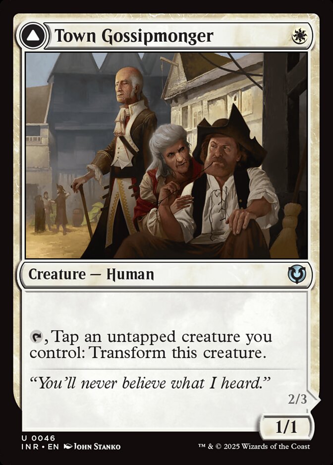 Town Gossipmonger // Incited Rabble 46/287 (Innistrad Remastered)  | Good Games Modbury