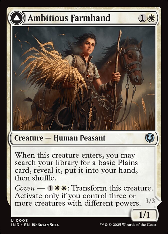Ambitious Farmhand // Seasoned Cathar 8/287 (Innistrad Remastered)  - Foil | Good Games Modbury
