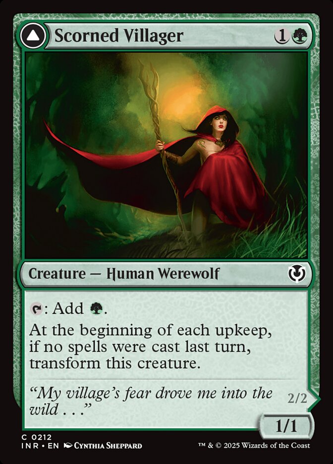 Scorned Villager // Moonscarred Werewolf 212/287 (Innistrad Remastered)  | Good Games Modbury