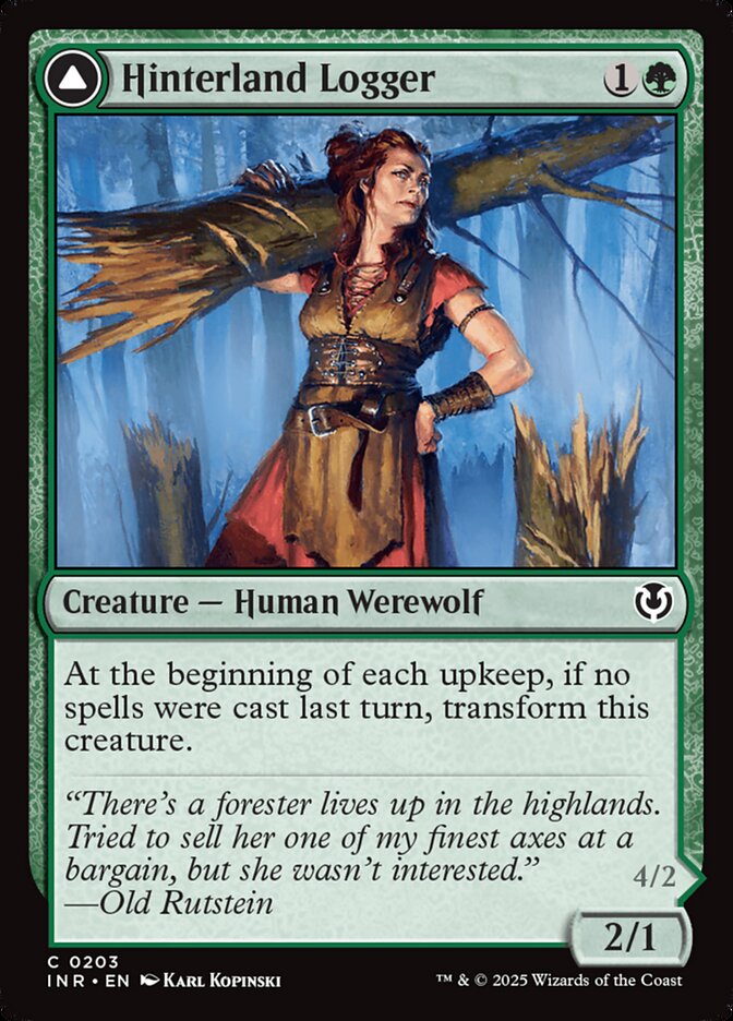 Hinterland Logger // Timber Shredder 203/287 (Innistrad Remastered)  - Foil | Good Games Modbury