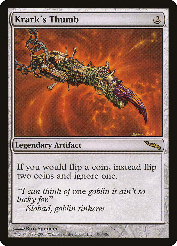 Krark's Thumb 190/306 (Mirrodin)  | Good Games Modbury