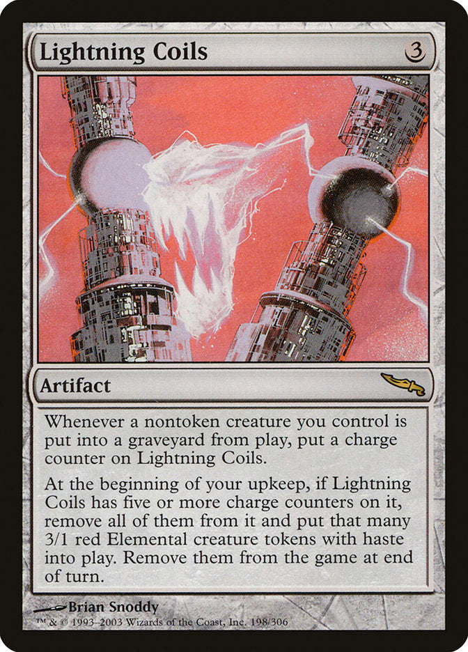 Lightning Coils 198/306 (Mirrodin)  - Foil | Good Games Modbury