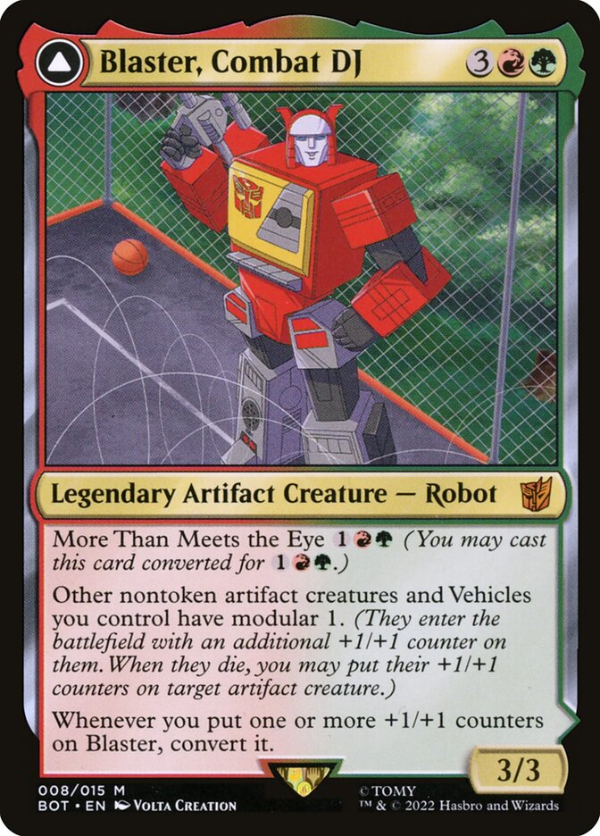 Blaster, Combat DJ // Blaster, Morale Booster 8 (Universes Beyond: Transformers)  | Good Games Modbury