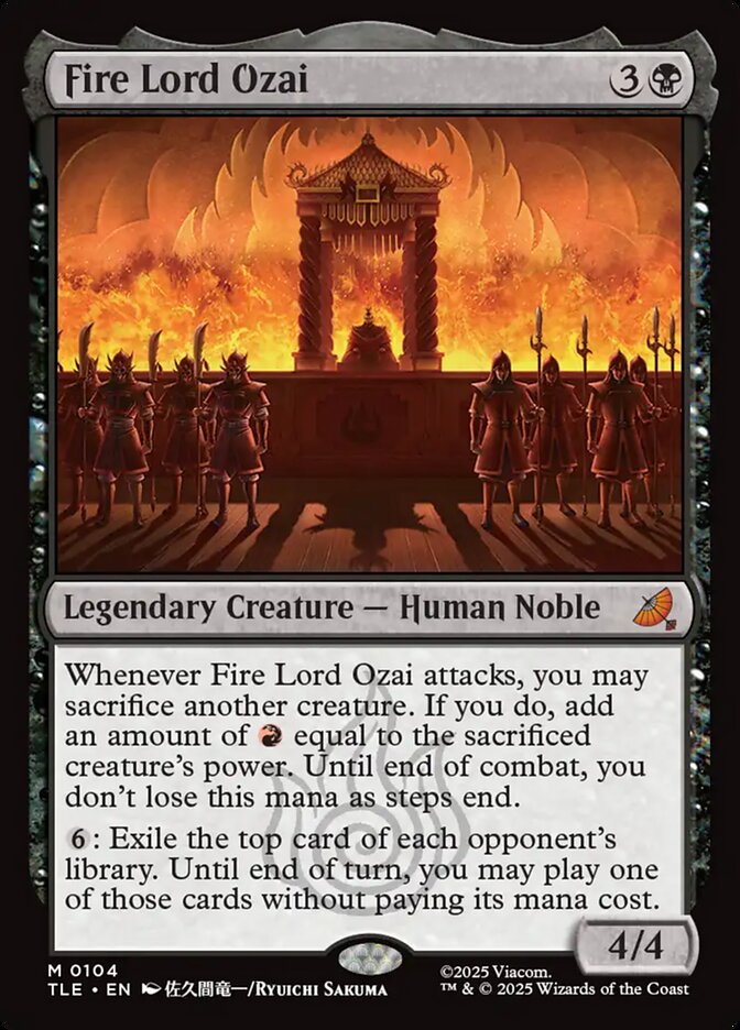 Fire Lord Ozai 104/317 (Avatar: The Last Airbender: Eternal-Legal)  - Foil | Good Games Modbury