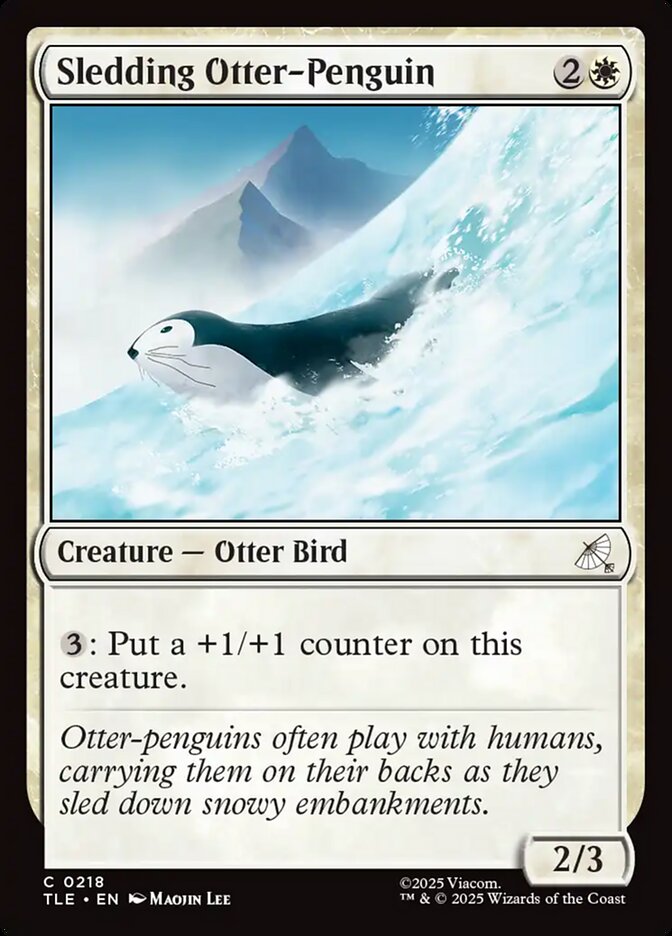 Sledding Otter-Penguin 218/317 (Avatar: The Last Airbender: Eternal-Legal)  | Good Games Modbury