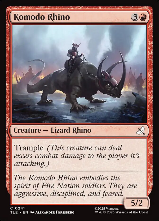 Komodo Rhino 241/317 (Avatar: The Last Airbender: Eternal-Legal)  | Good Games Modbury