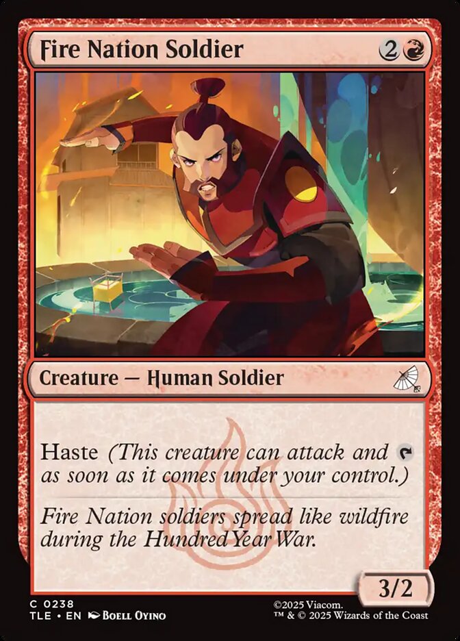 Fire Nation Soldier 238/317 (Avatar: The Last Airbender: Eternal-Legal)  - Foil | Good Games Modbury