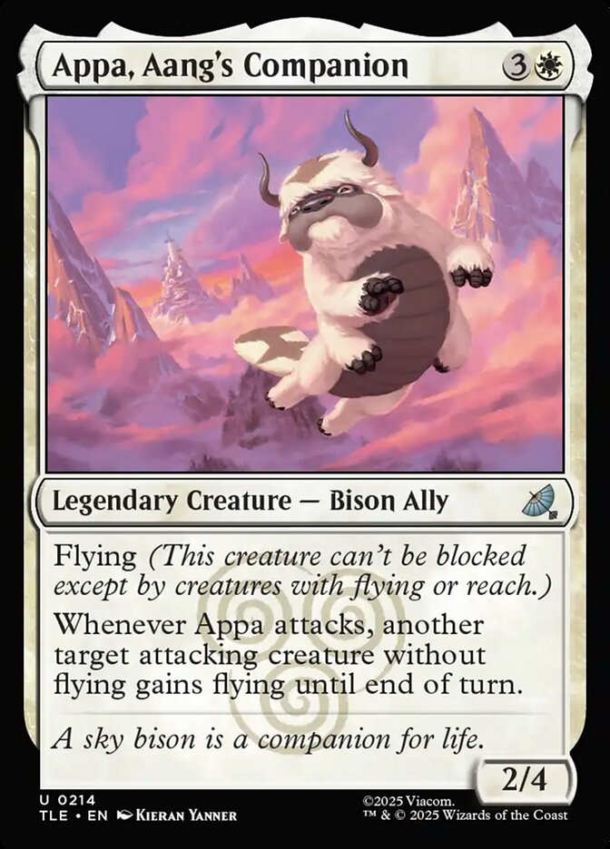 Appa, Aang's Companion 214 (Avatar: The Last Airbender: Eternal-Legal)  - Foil | Good Games Modbury