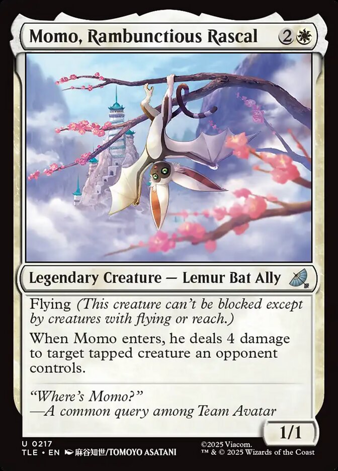 Momo, Rambunctious Rascal 217 (Avatar: The Last Airbender: Eternal-Legal)  - Foil | Good Games Modbury
