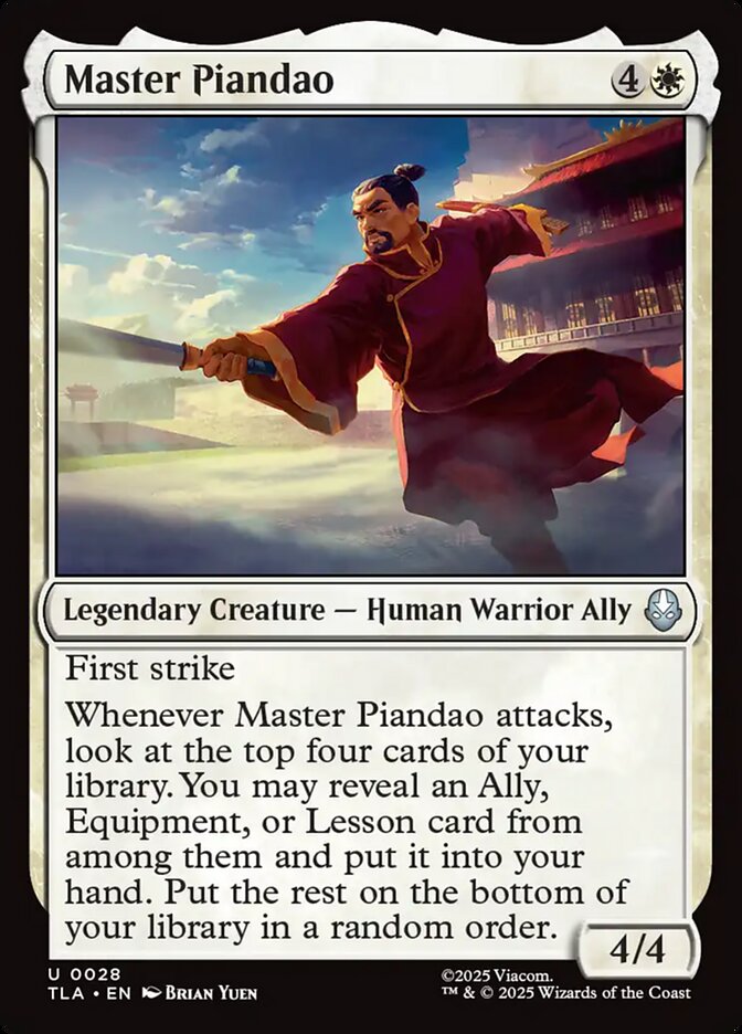 Master Piandao 28/286 (Avatar: The Last Airbender)  - Foil | Good Games Modbury
