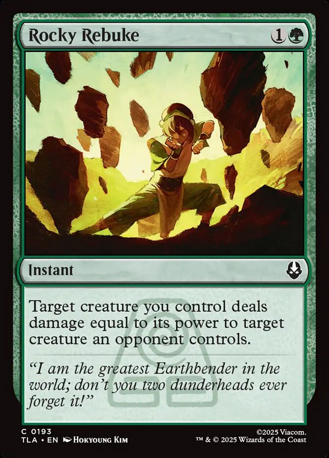 Rocky Rebuke 193/286 (Avatar: The Last Airbender)  - Foil | Good Games Modbury
