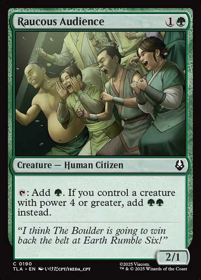 Raucous Audience 190 (Avatar: The Last Airbender)  - Foil | Good Games Modbury