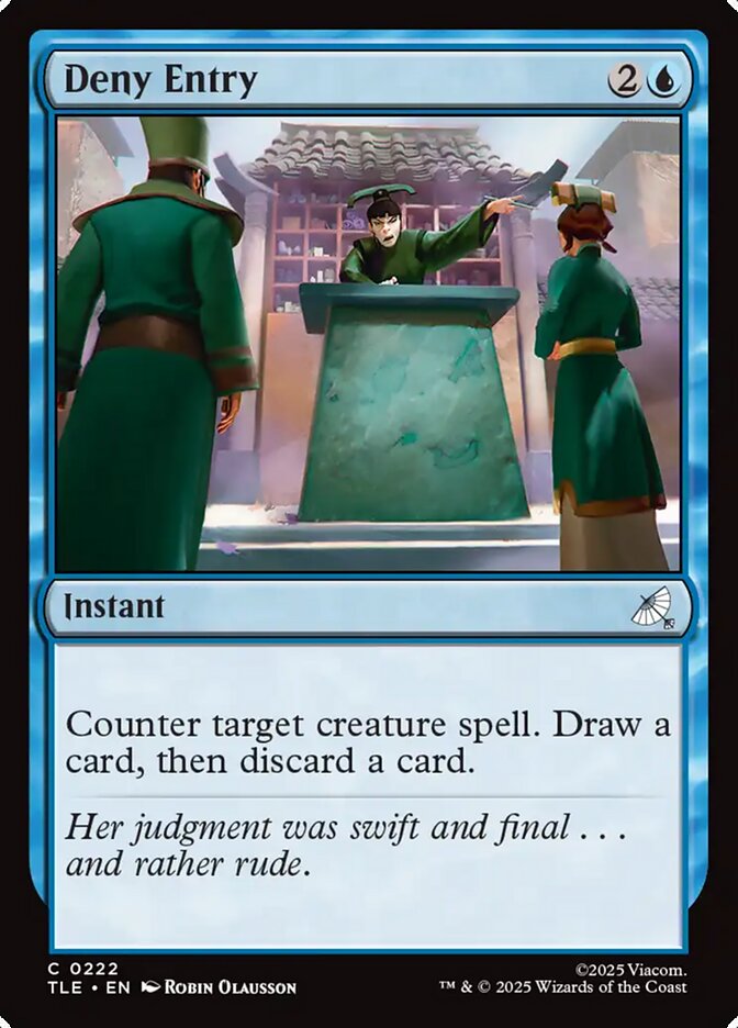 Deny Entry 222/317 (Avatar: The Last Airbender: Eternal-Legal)  - Foil | Good Games Modbury