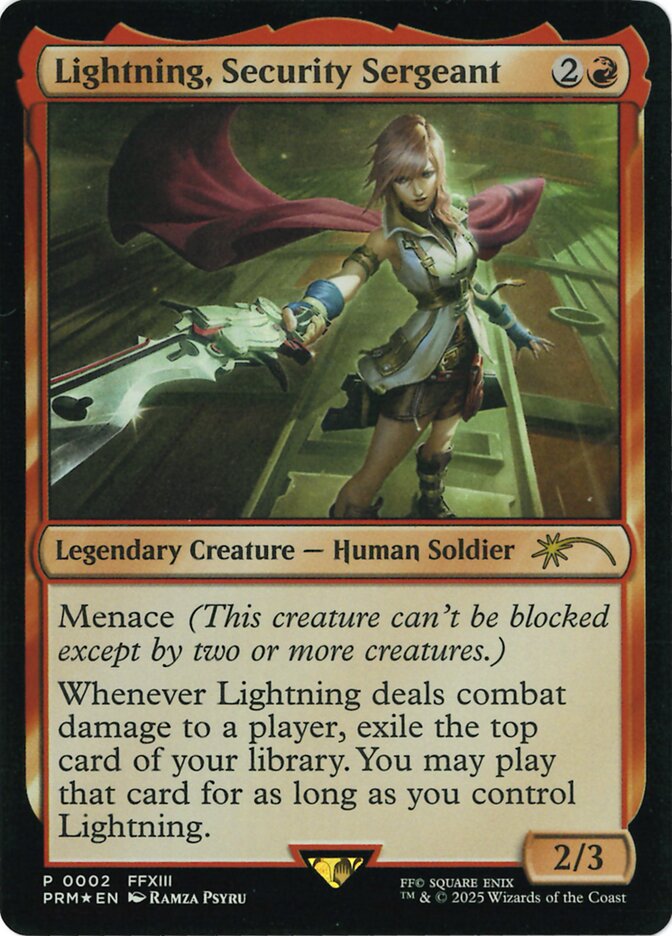 Lightning Security Sergeant Costco Bundle 2025-12/84 (Unique and Miscellaneous Promos)  - Foil | Good Games Modbury
