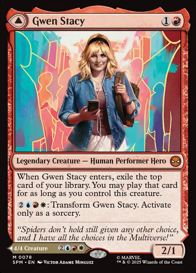 Gwen Stacy // Ghost-Spider 78/198 (Marvel's Spider-Man)  - Foil | Good Games Modbury