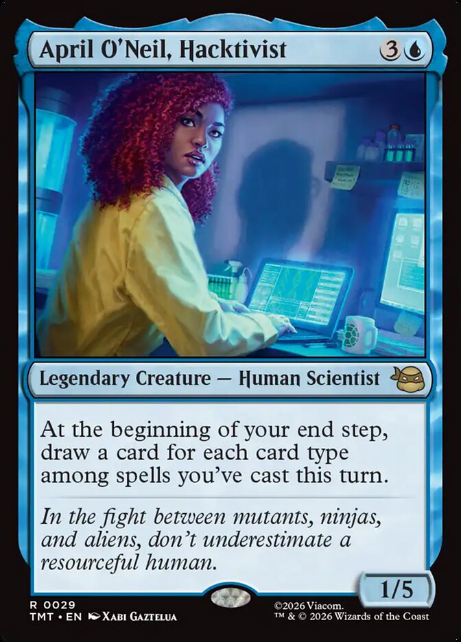 April O'Neil, Hacktivist 29/190 (Teenage Mutant Ninja Turtles)  - Foil | Good Games Modbury